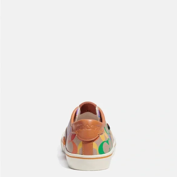 Coach Citysole Skate Sneaker in Rainbow Signature Canvas - Picture 4 of 7